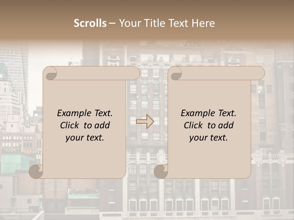 Side Manhattan Road PowerPoint Template
