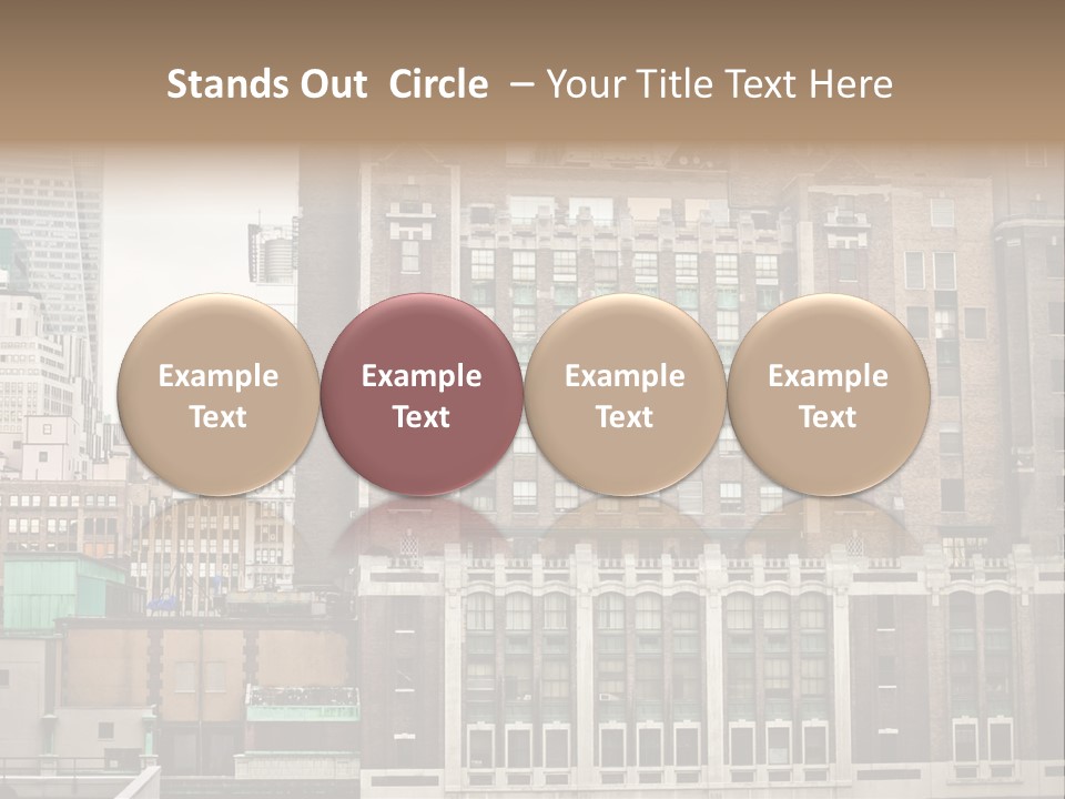 Side Manhattan Road PowerPoint Template