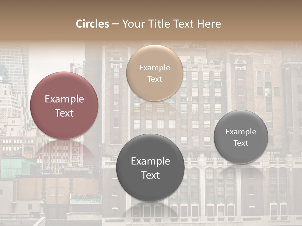 Side Manhattan Road PowerPoint Template