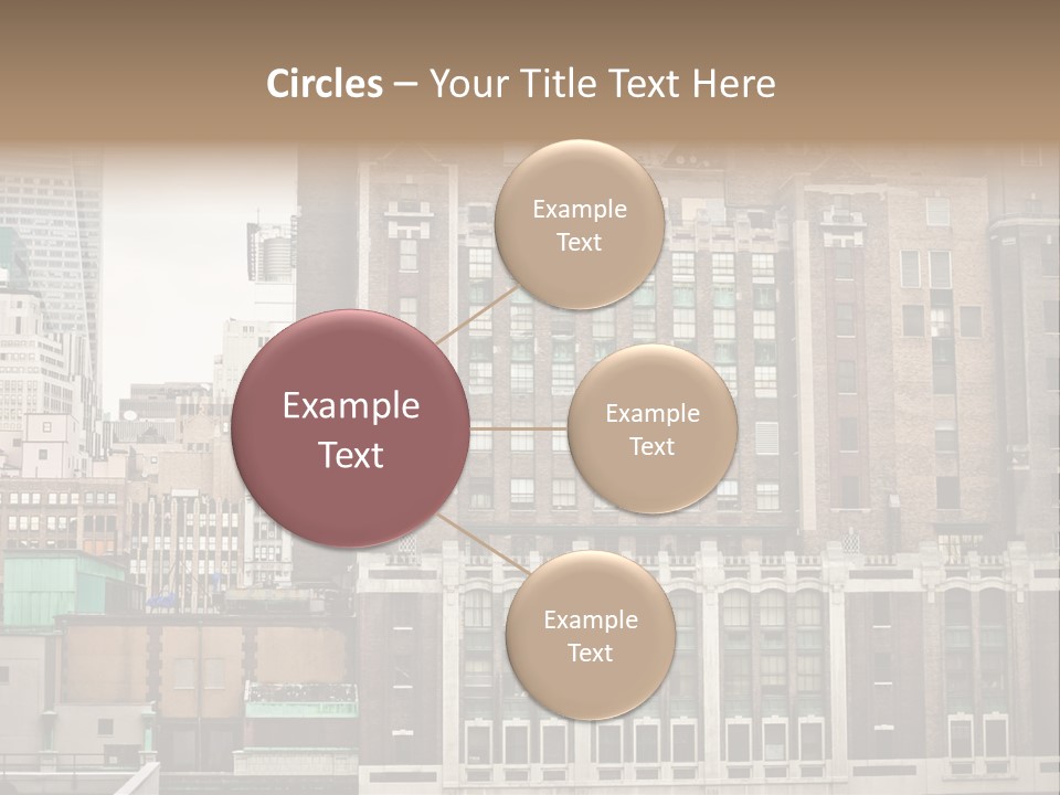 Side Manhattan Road PowerPoint Template