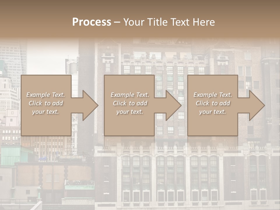 Side Manhattan Road PowerPoint Template