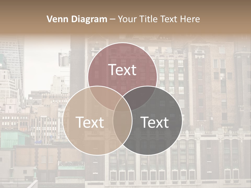 Side Manhattan Road PowerPoint Template