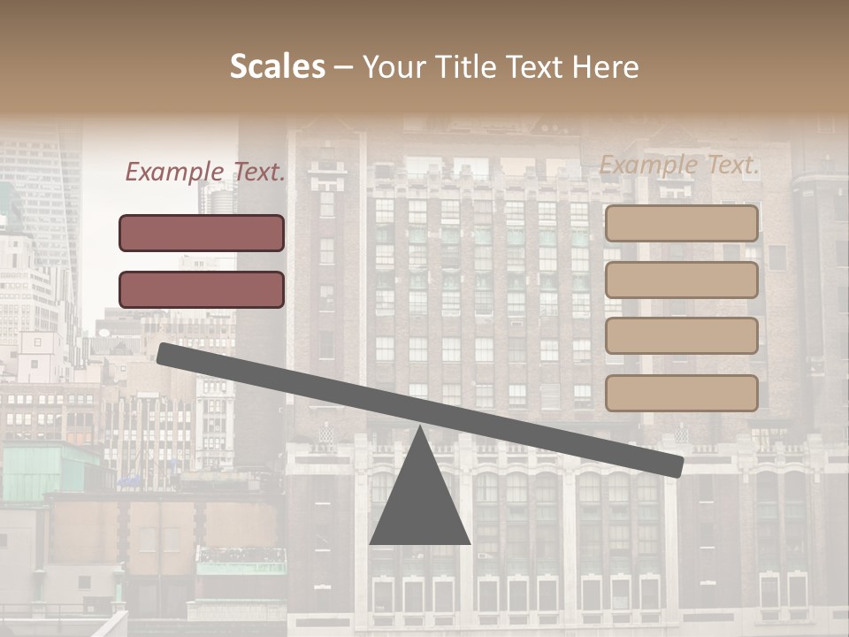 Side Manhattan Road PowerPoint Template