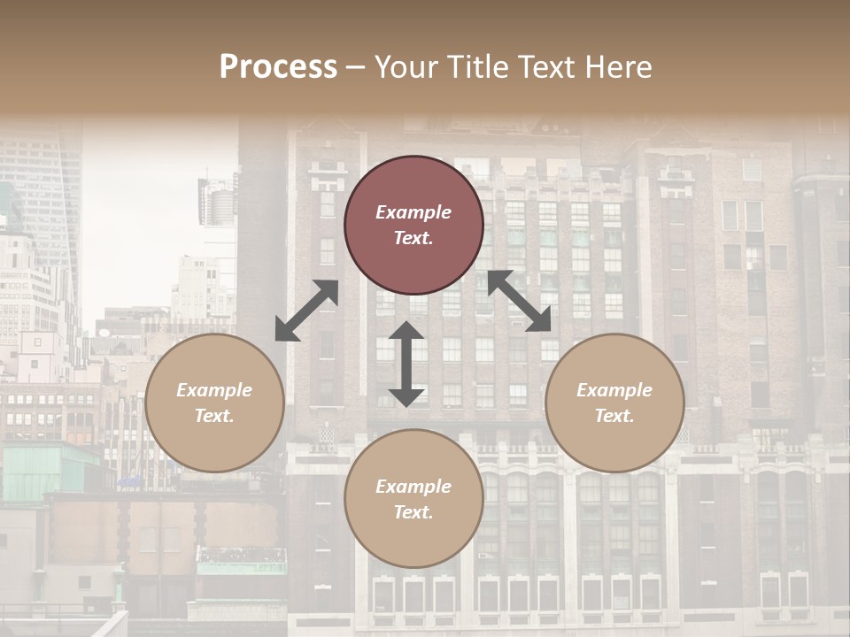 Side Manhattan Road PowerPoint Template