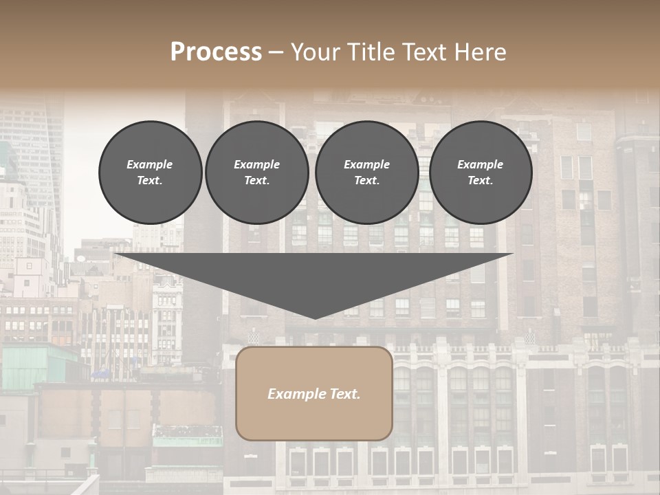 Side Manhattan Road PowerPoint Template