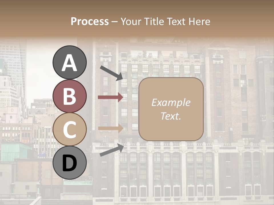 Side Manhattan Road PowerPoint Template