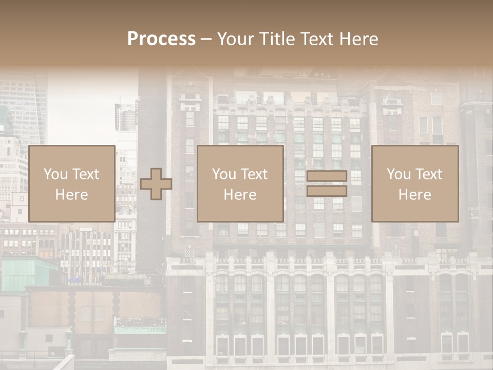 Side Manhattan Road PowerPoint Template