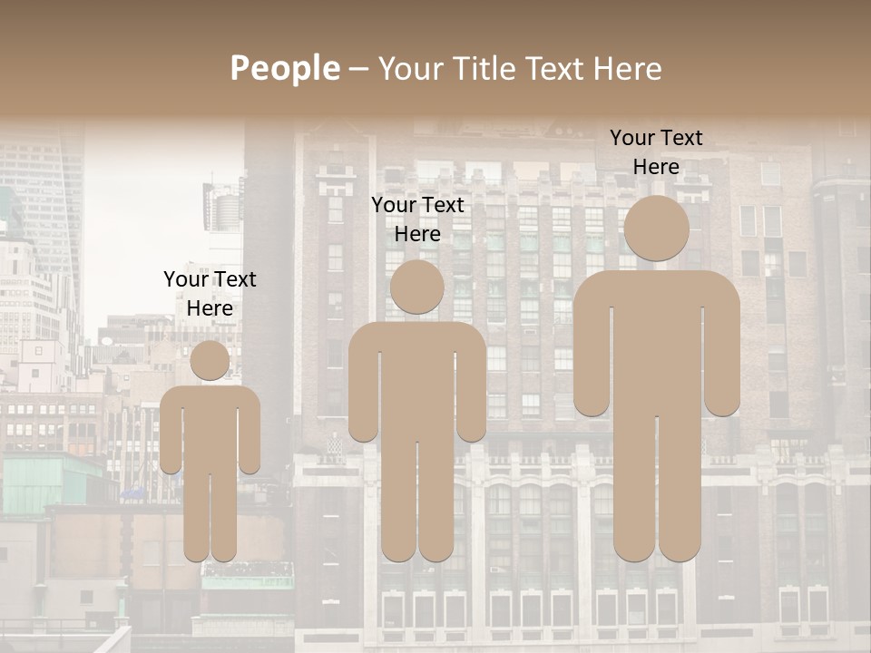 Side Manhattan Road PowerPoint Template