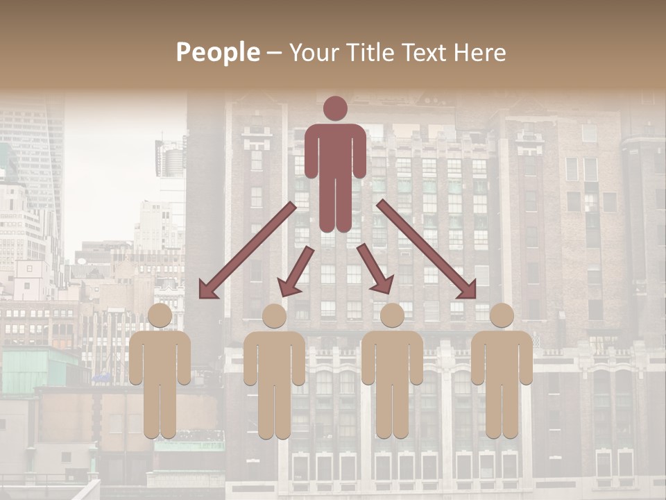 Side Manhattan Road PowerPoint Template