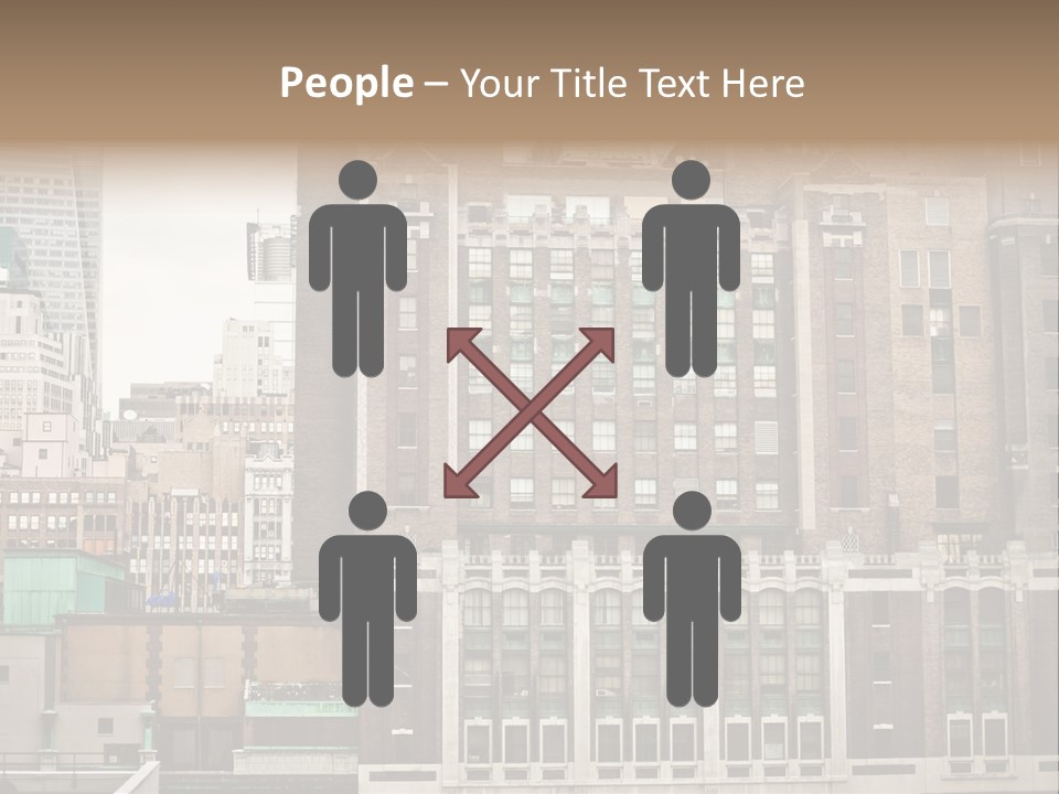 Side Manhattan Road PowerPoint Template
