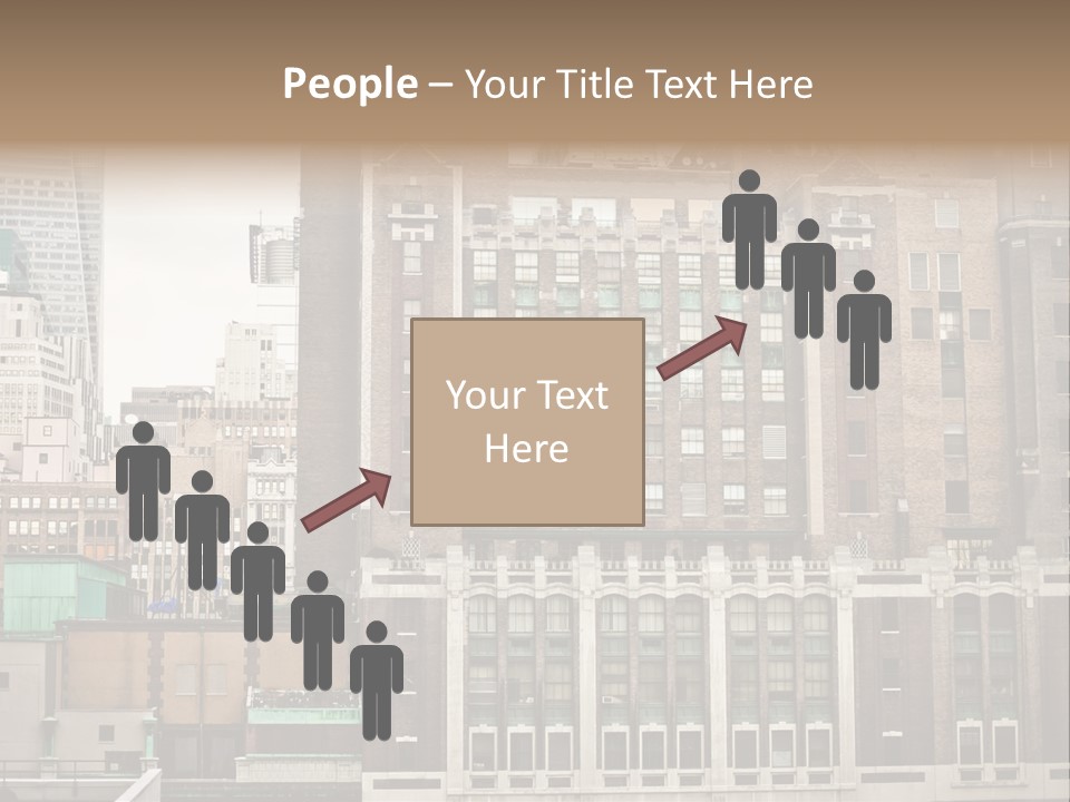 Side Manhattan Road PowerPoint Template