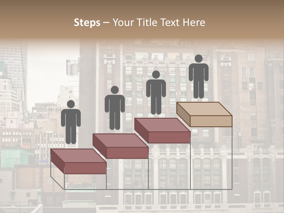 Side Manhattan Road PowerPoint Template