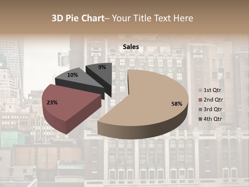 Side Manhattan Road PowerPoint Template