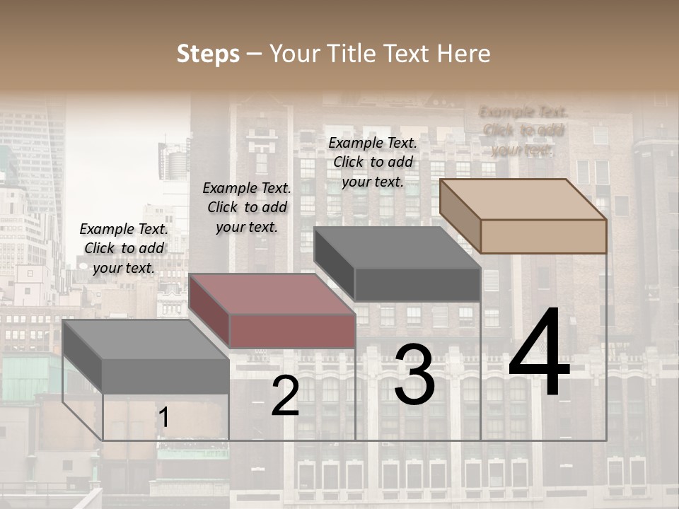 Side Manhattan Road PowerPoint Template
