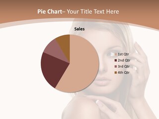 Beauty Eye Caucasian PowerPoint Template