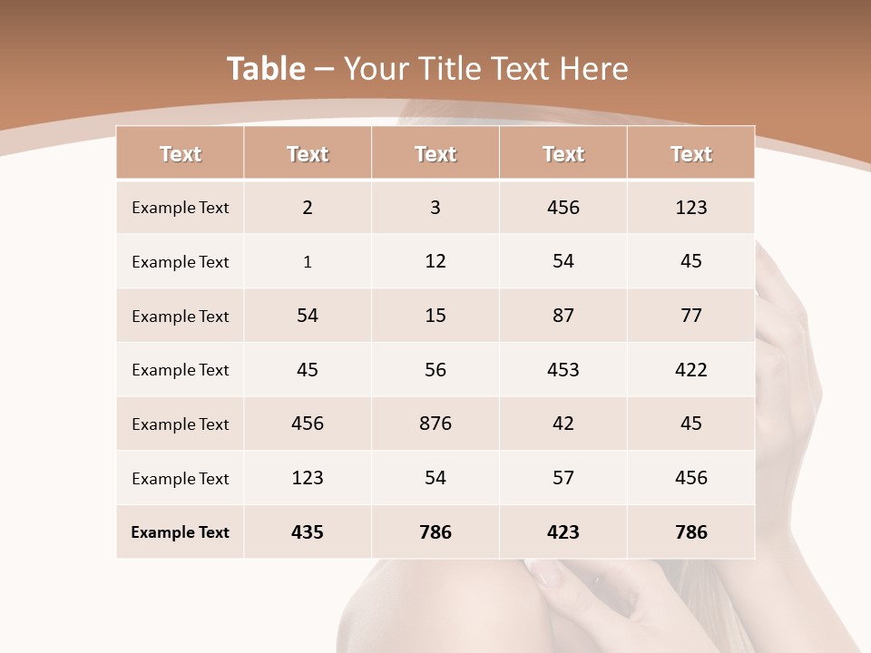 Beauty Eye Caucasian PowerPoint Template