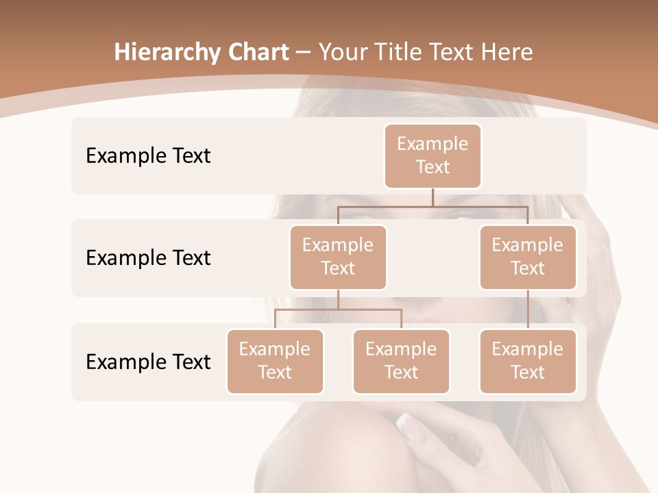 Beauty Eye Caucasian PowerPoint Template