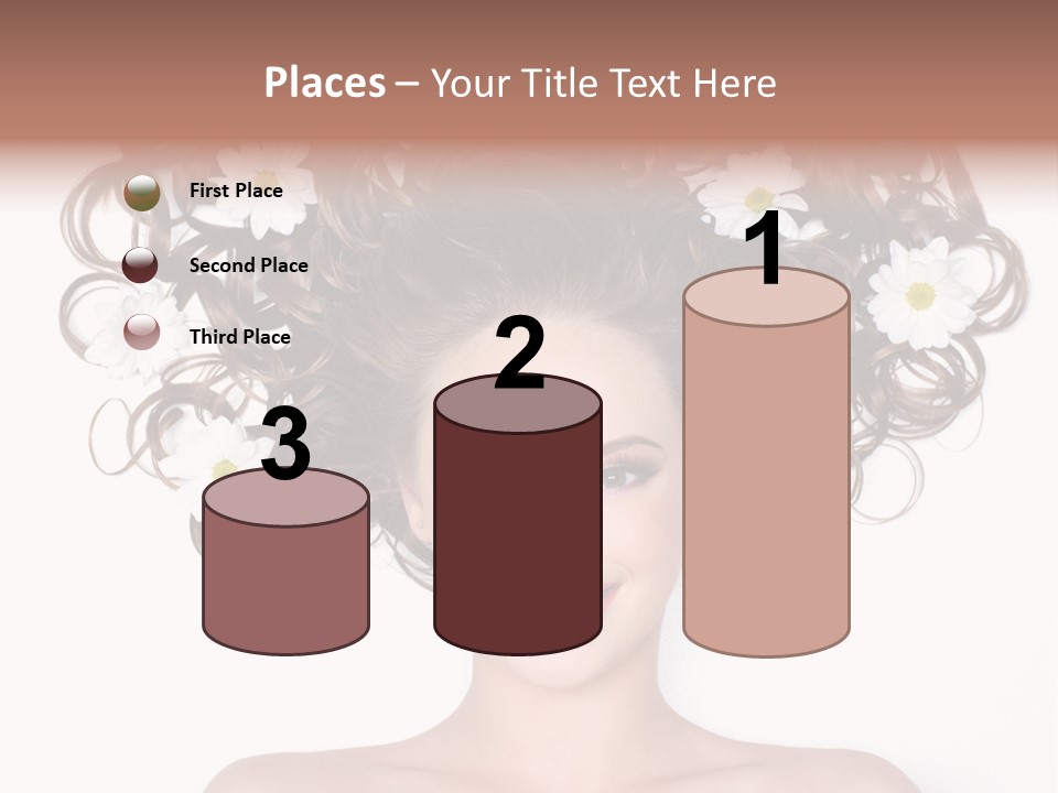 Long Chamomile Flower PowerPoint Template