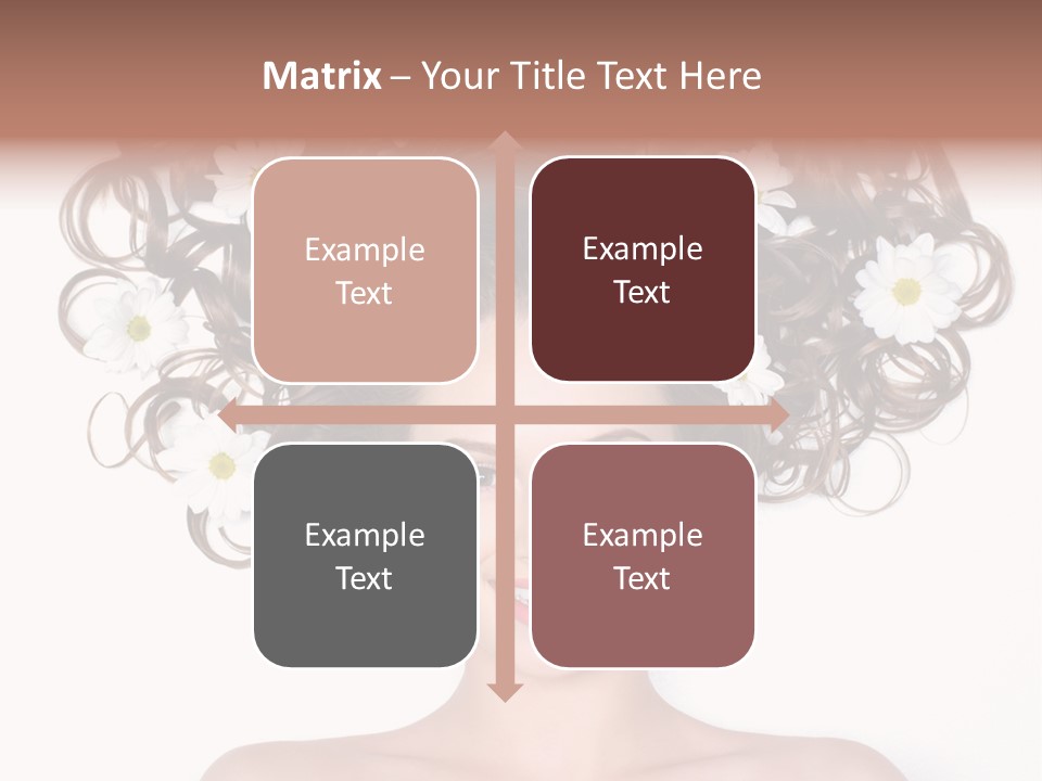 Long Chamomile Flower PowerPoint Template