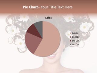 Long Chamomile Flower PowerPoint Template