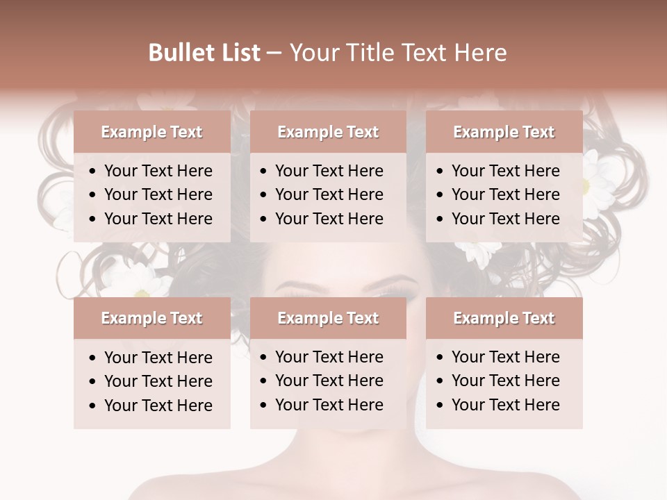 Long Chamomile Flower PowerPoint Template