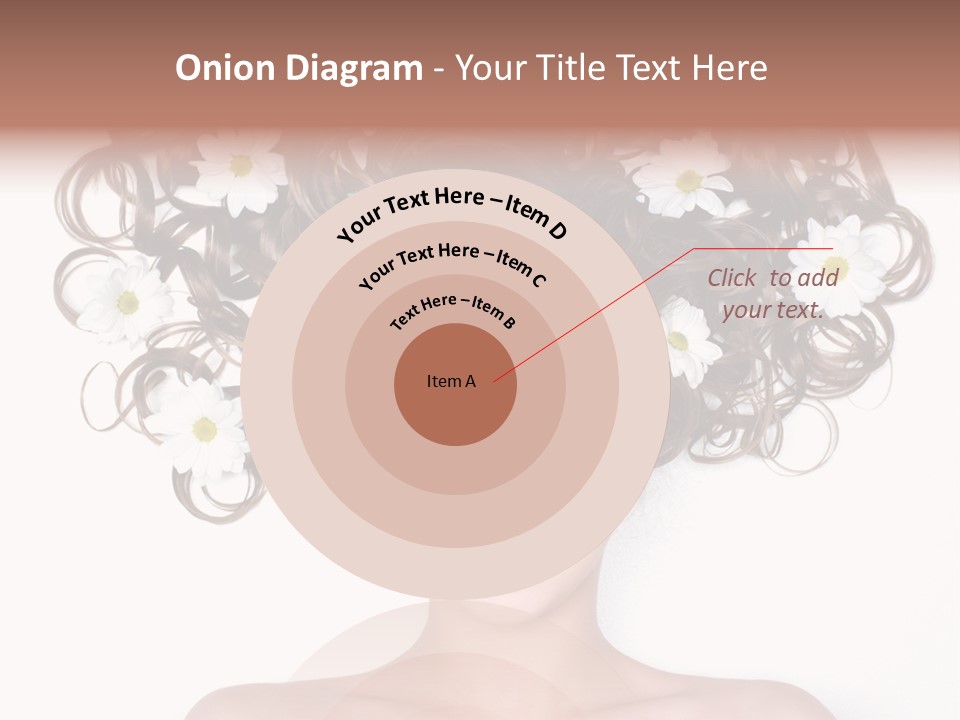 Long Chamomile Flower PowerPoint Template