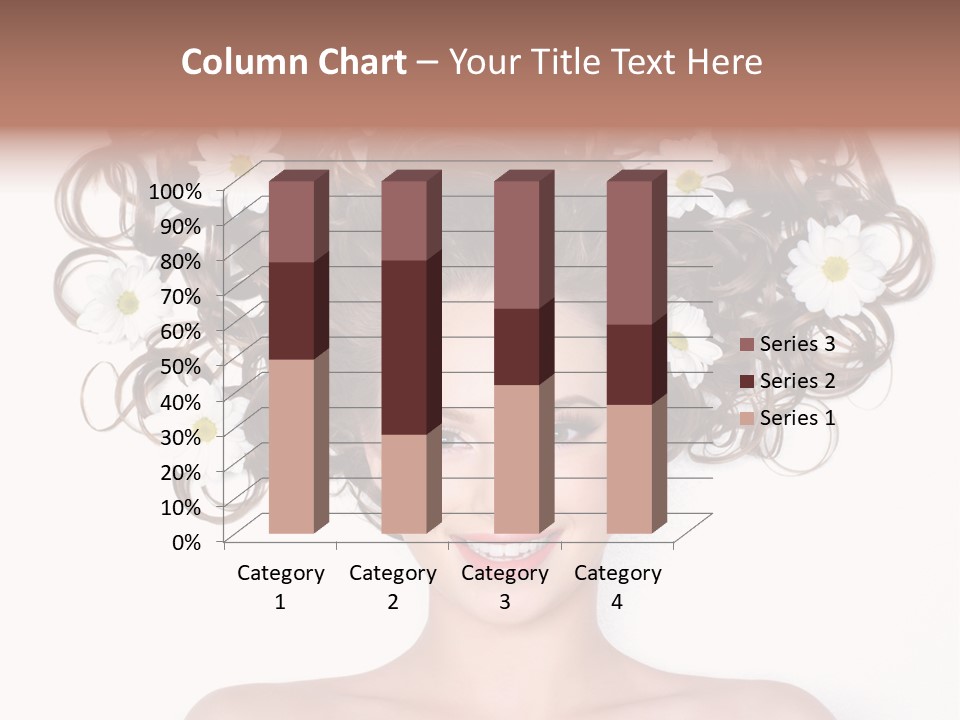 Long Chamomile Flower PowerPoint Template