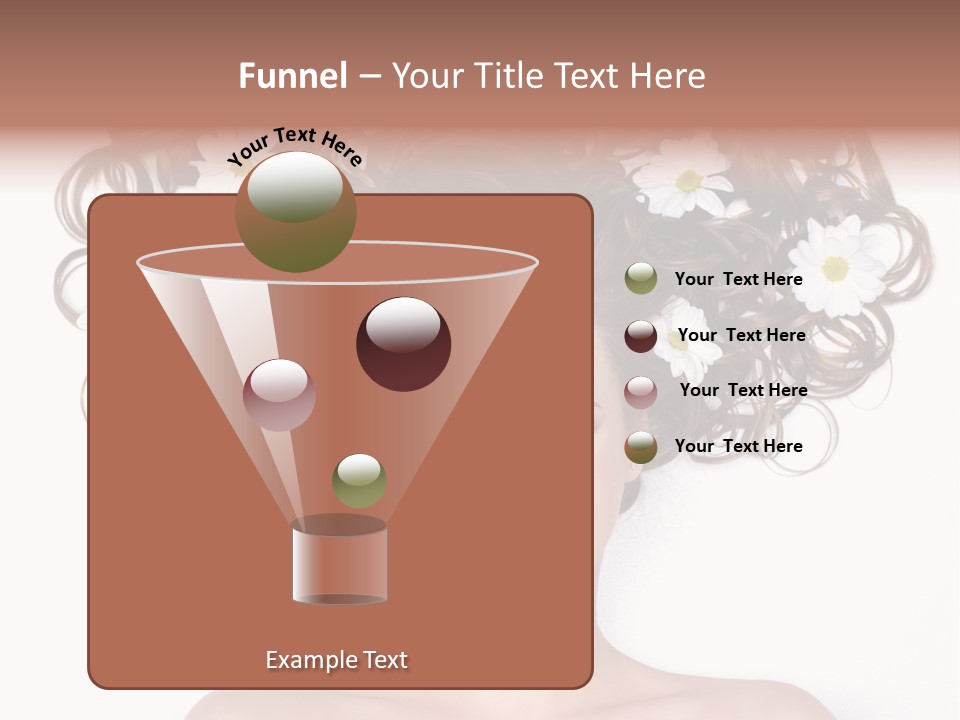 Long Chamomile Flower PowerPoint Template