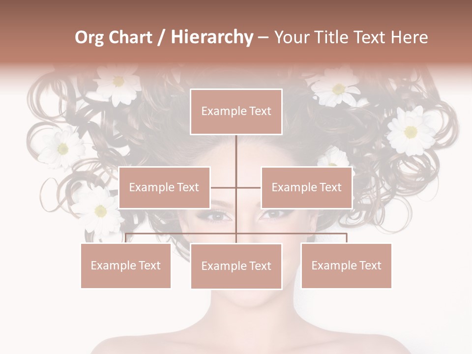 Long Chamomile Flower PowerPoint Template