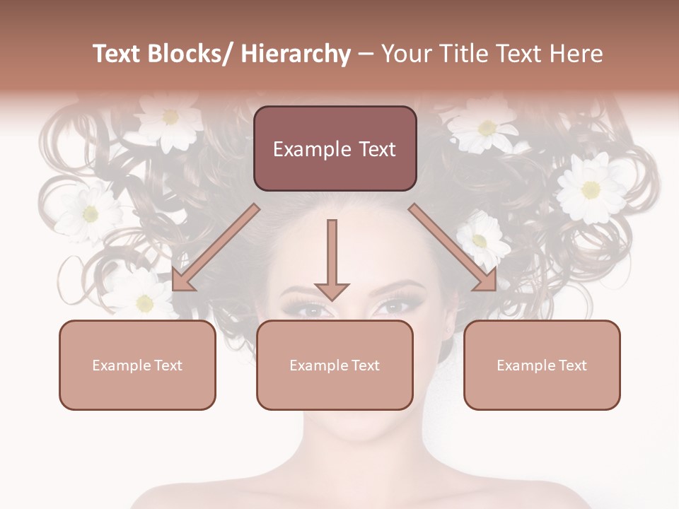 Long Chamomile Flower PowerPoint Template