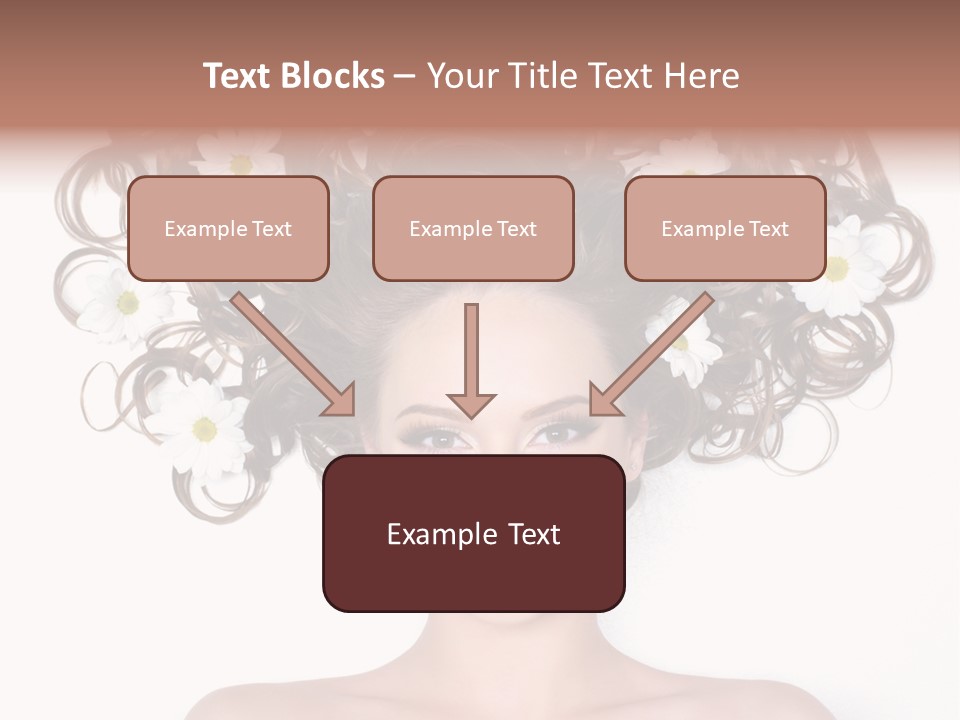 Long Chamomile Flower PowerPoint Template