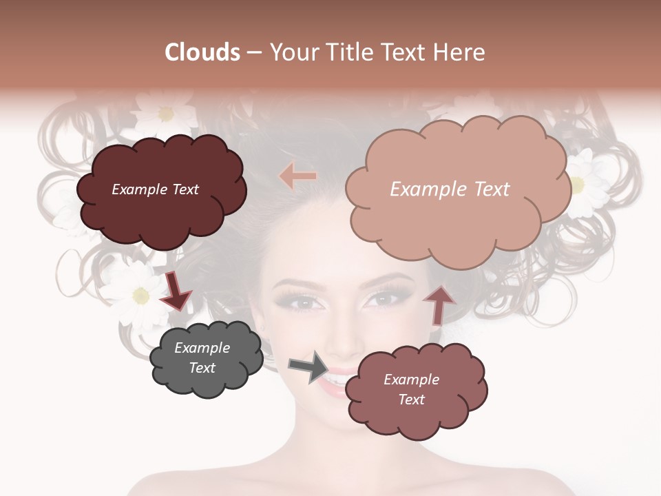 Long Chamomile Flower PowerPoint Template