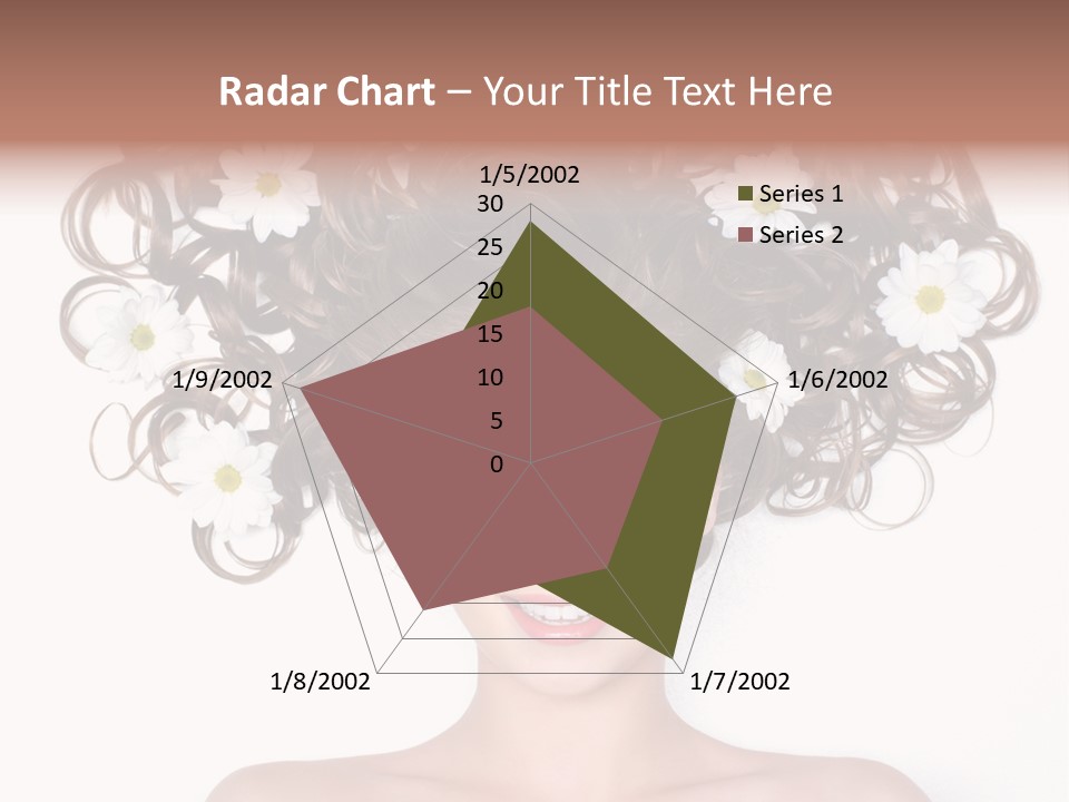 Long Chamomile Flower PowerPoint Template
