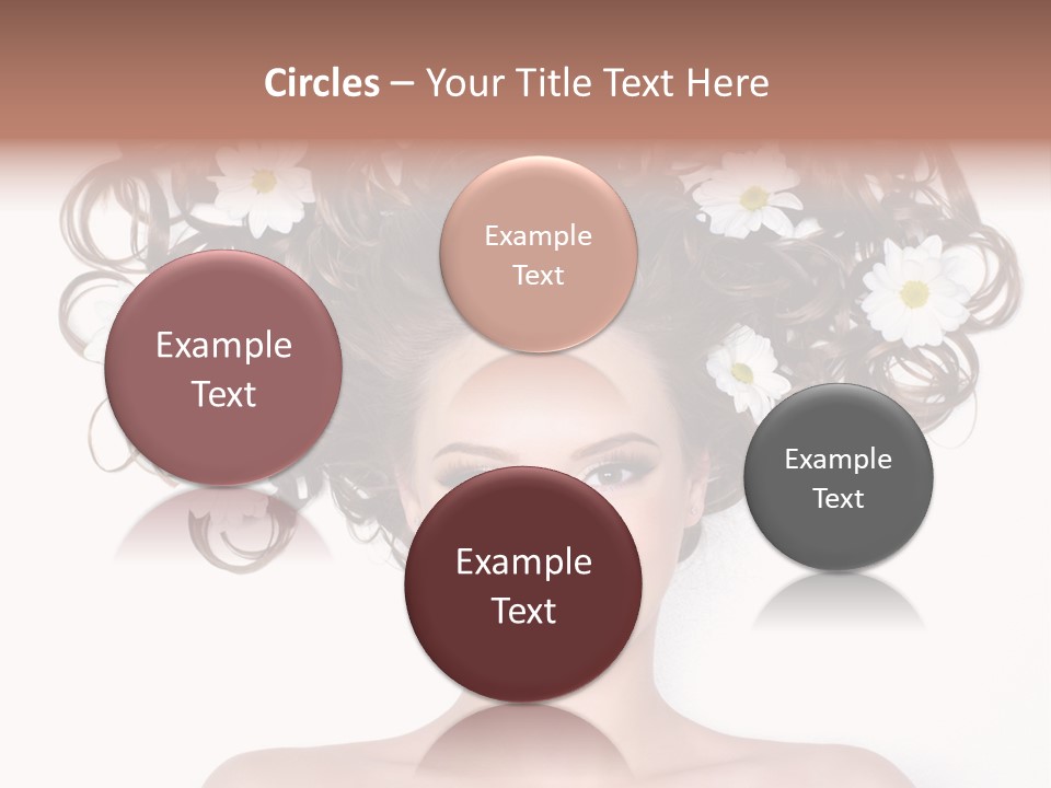 Long Chamomile Flower PowerPoint Template