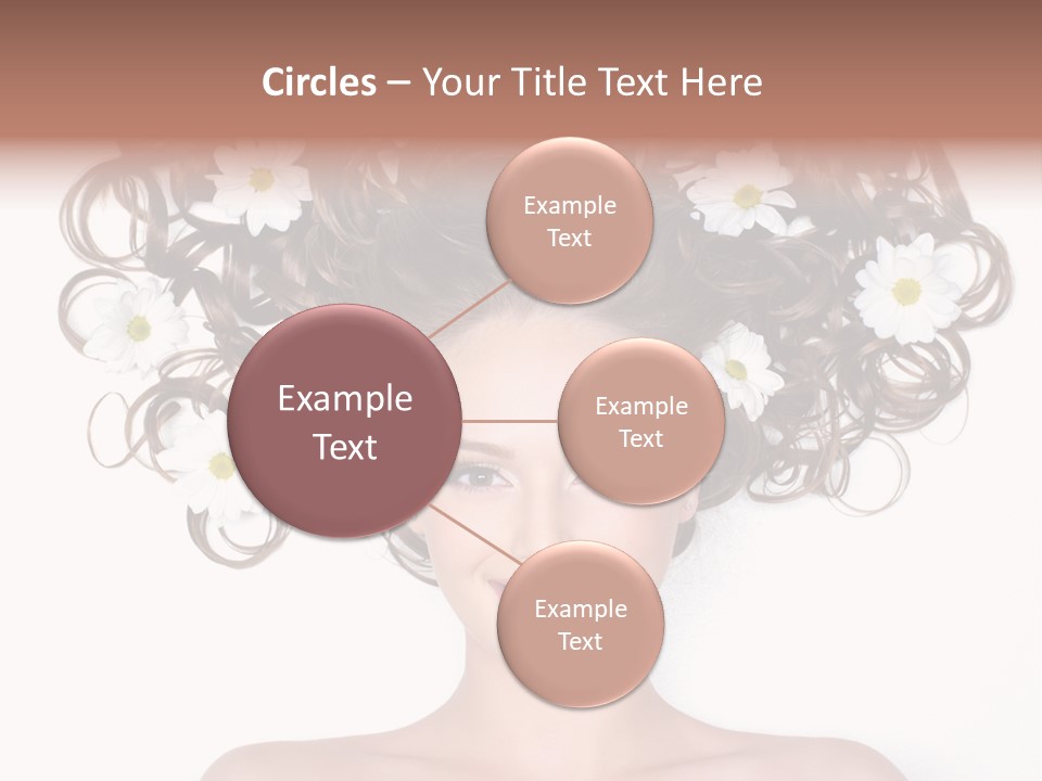 Long Chamomile Flower PowerPoint Template