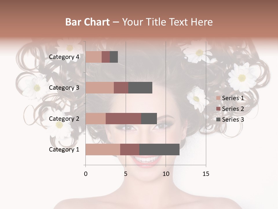 Long Chamomile Flower PowerPoint Template