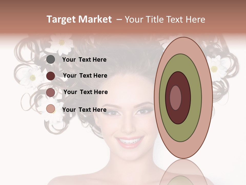 Long Chamomile Flower PowerPoint Template