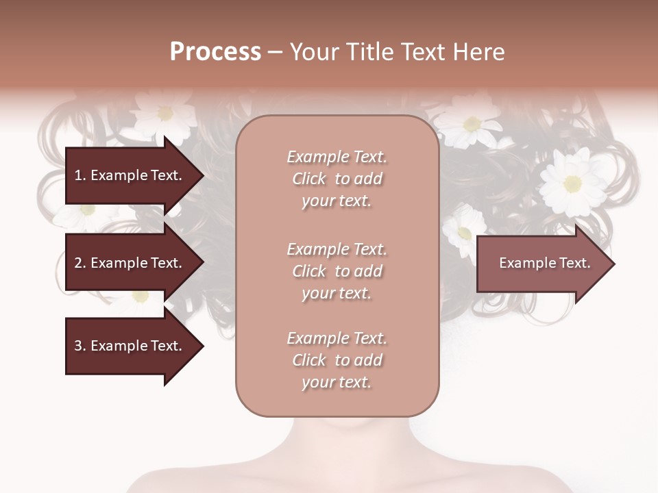 Long Chamomile Flower PowerPoint Template
