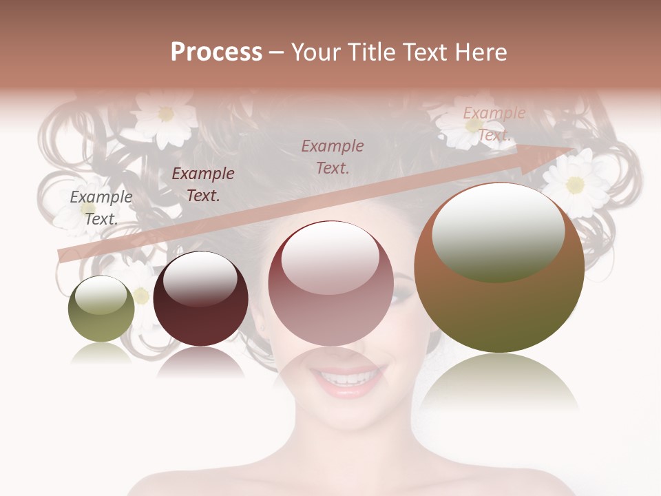 Long Chamomile Flower PowerPoint Template