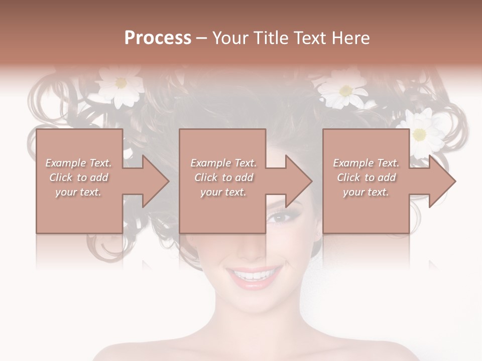 Long Chamomile Flower PowerPoint Template