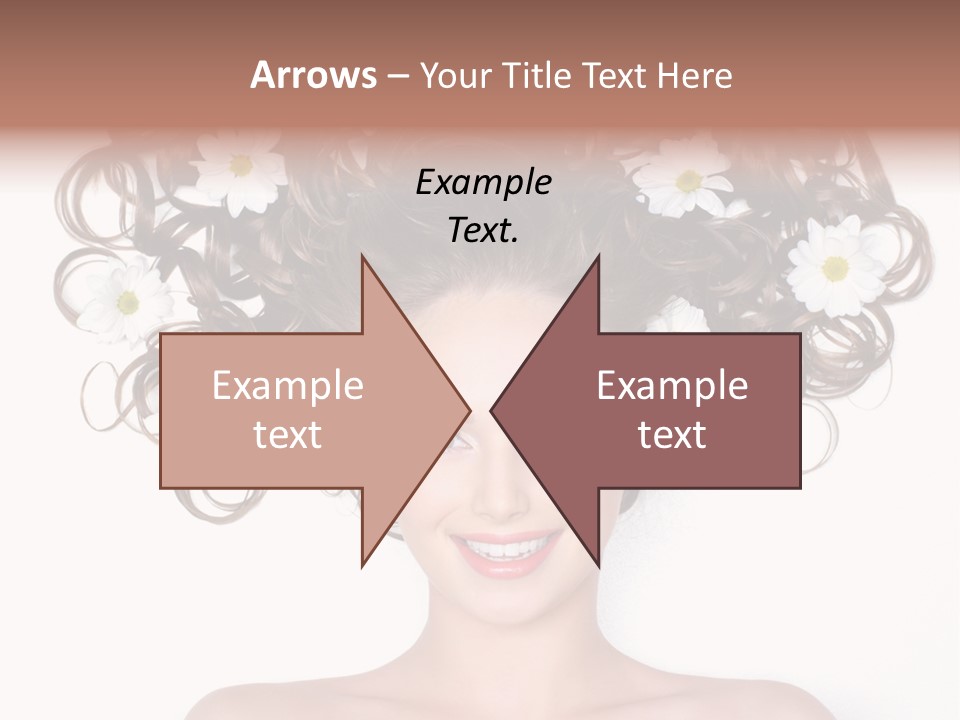 Long Chamomile Flower PowerPoint Template