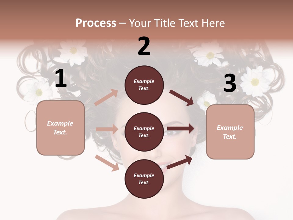 Long Chamomile Flower PowerPoint Template
