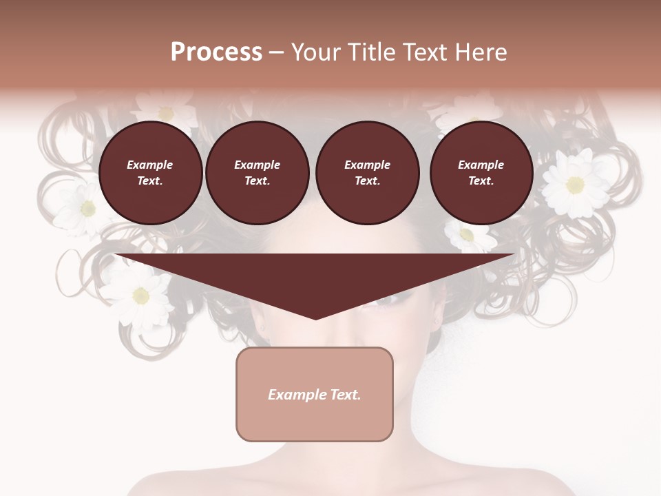 Long Chamomile Flower PowerPoint Template