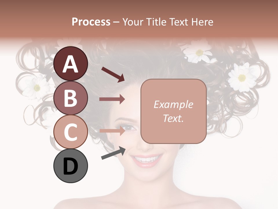 Long Chamomile Flower PowerPoint Template