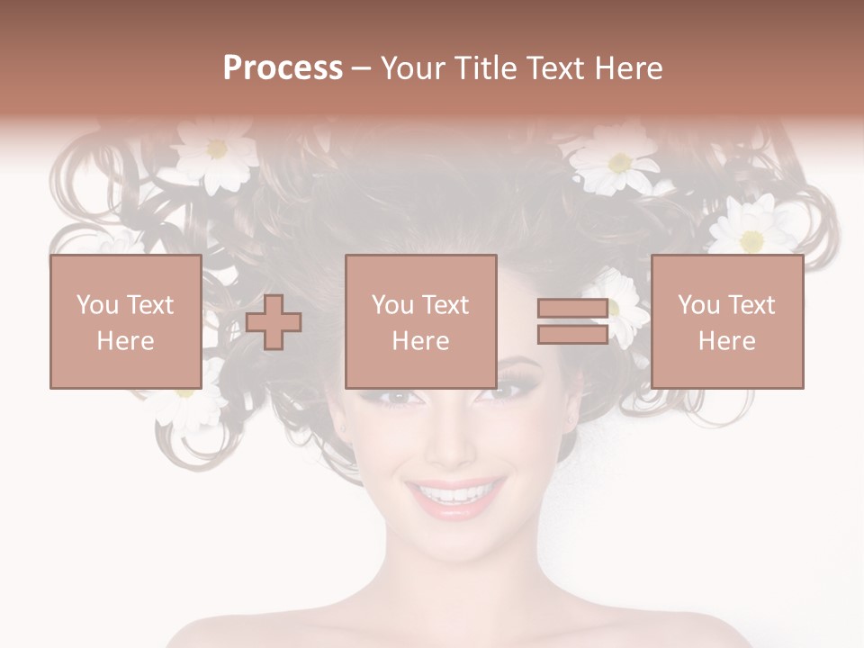 Long Chamomile Flower PowerPoint Template