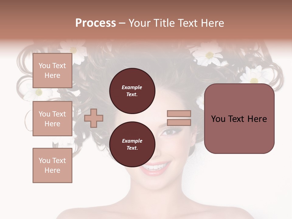 Long Chamomile Flower PowerPoint Template