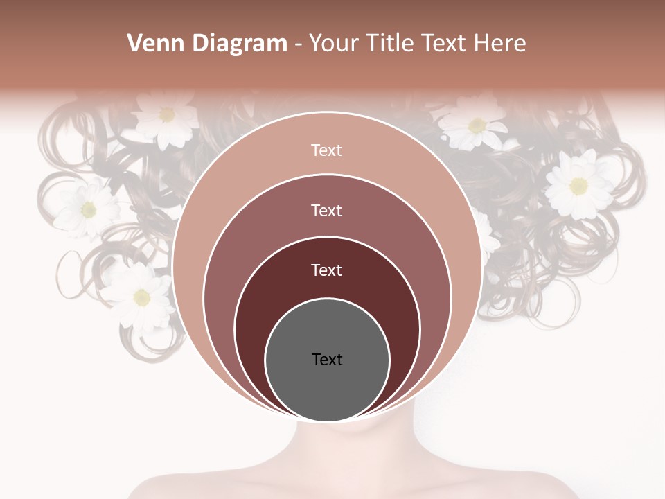 Long Chamomile Flower PowerPoint Template