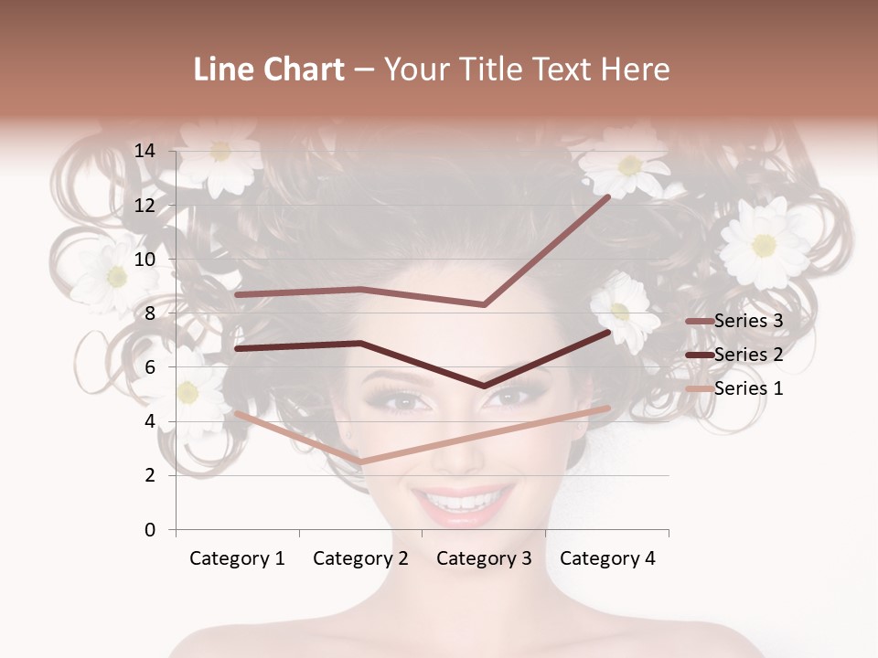 Long Chamomile Flower PowerPoint Template