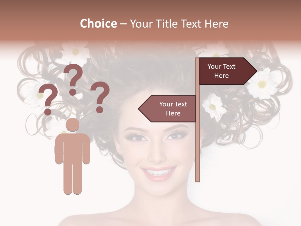 Long Chamomile Flower PowerPoint Template