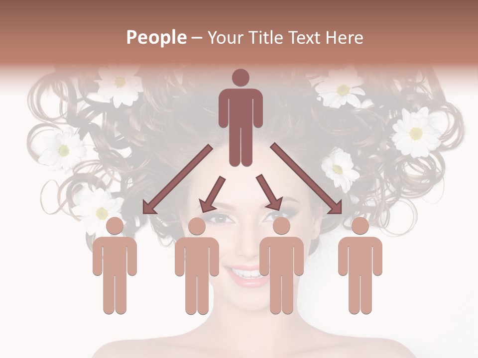 Long Chamomile Flower PowerPoint Template